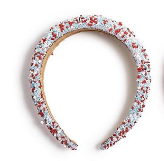 Red, White, Be-youtiful Headband, COLOR: White