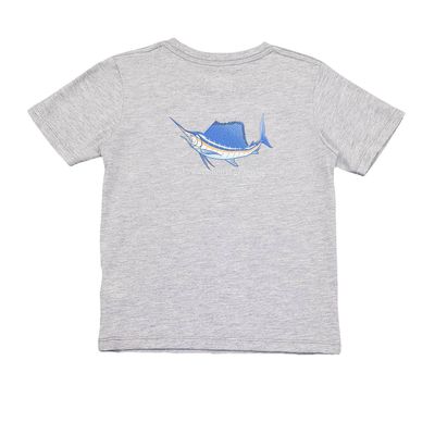Saltwater Boys Sailfish SS Graphic Tee- Grey Heather