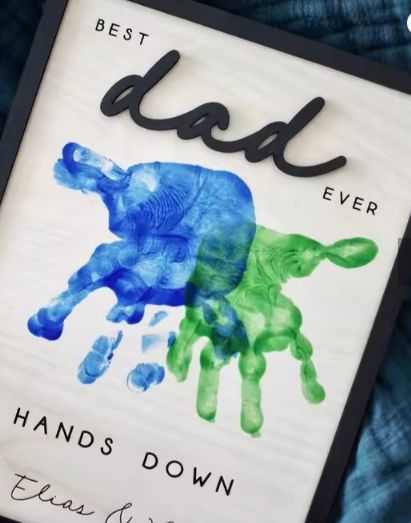 Best Dad Ever Hands Down Sign