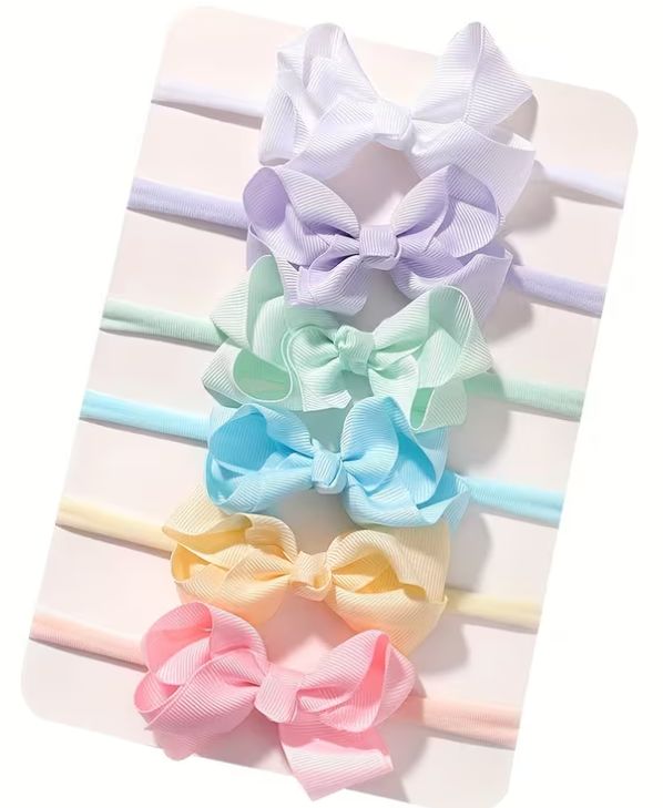 6 pc 3 inch Baby Headband