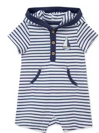 Hooded Sailboat Romper