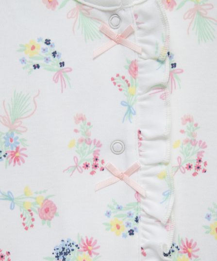 Little Me- Floral Gown Hat Set