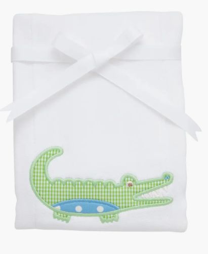 Blue Gator Burp Cloth
