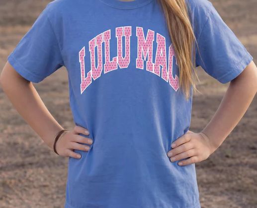 Lulu Mac-Flo Dot Blue T Shirt