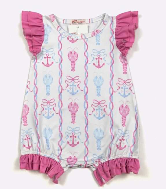 Coastal Chic Lobster Romper