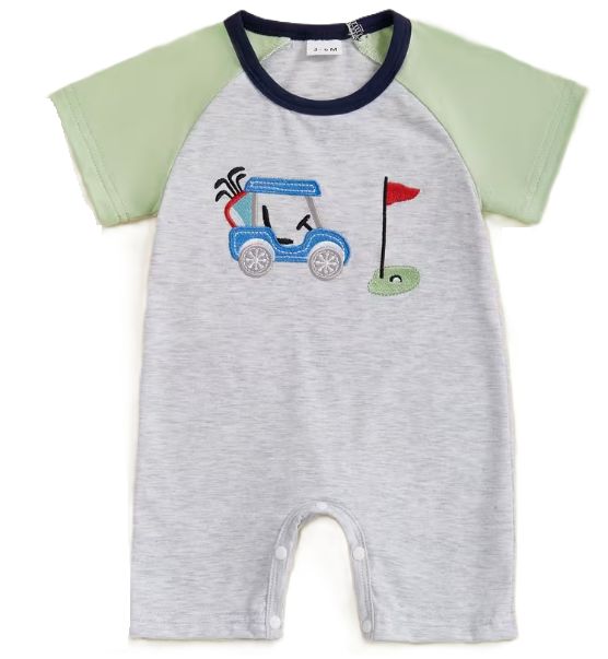 SS Boys Golf Romper