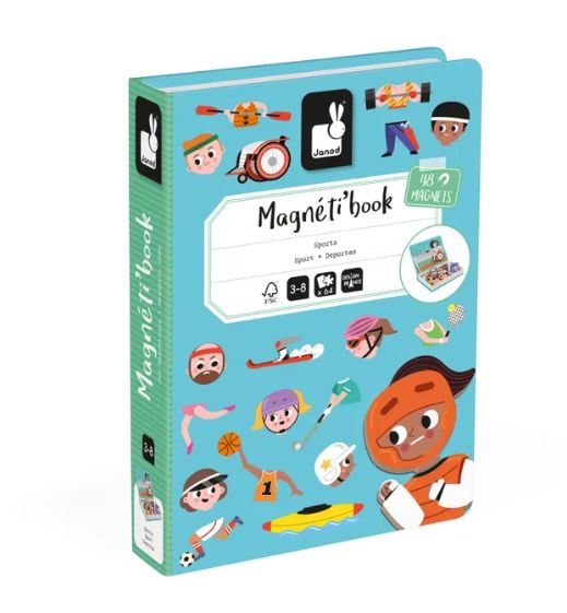Janod Magnetic Sports Book