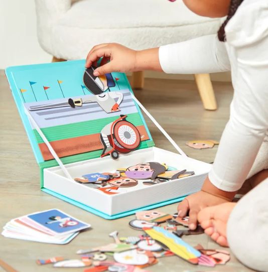 Janod Magnetic Sports Book