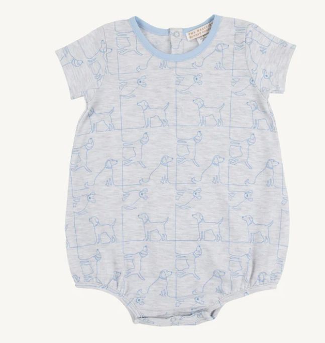 Short Sleeve Patton Play Bubble- Puppy Puzzle