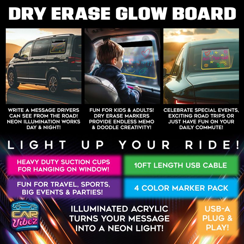 Dry Erase Glow Board Set