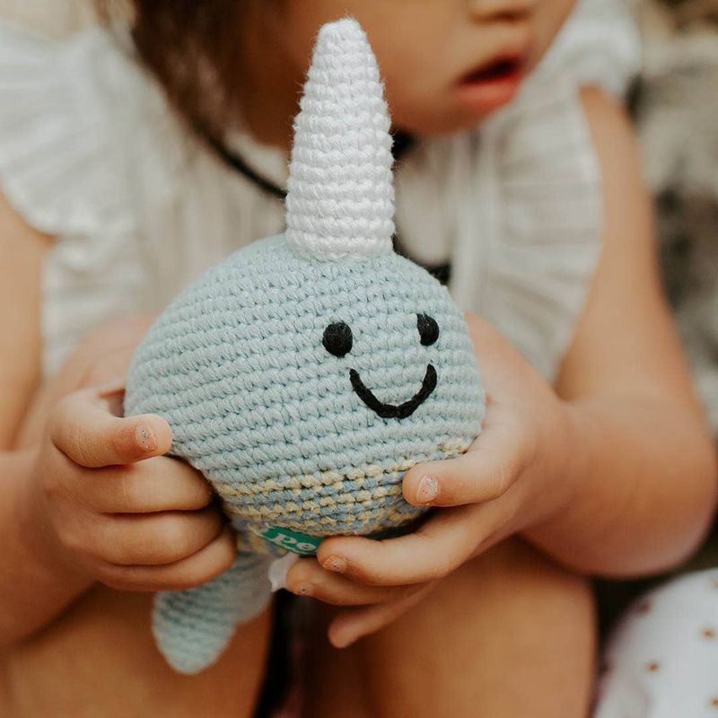 Crochet Narwhal Rattle
