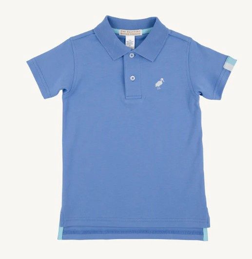 Prim &amp; Proper SS Polo- Barbados Blue