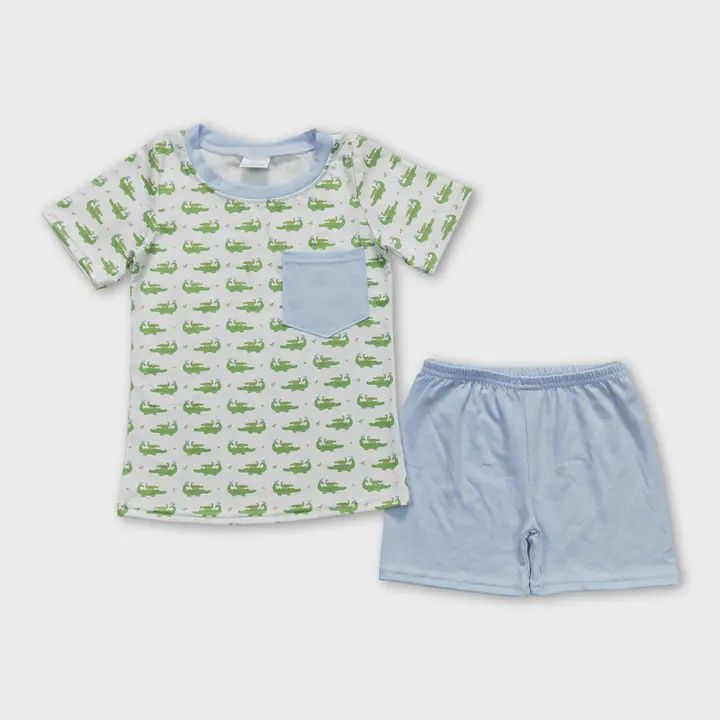 Gator set with light blue pocket