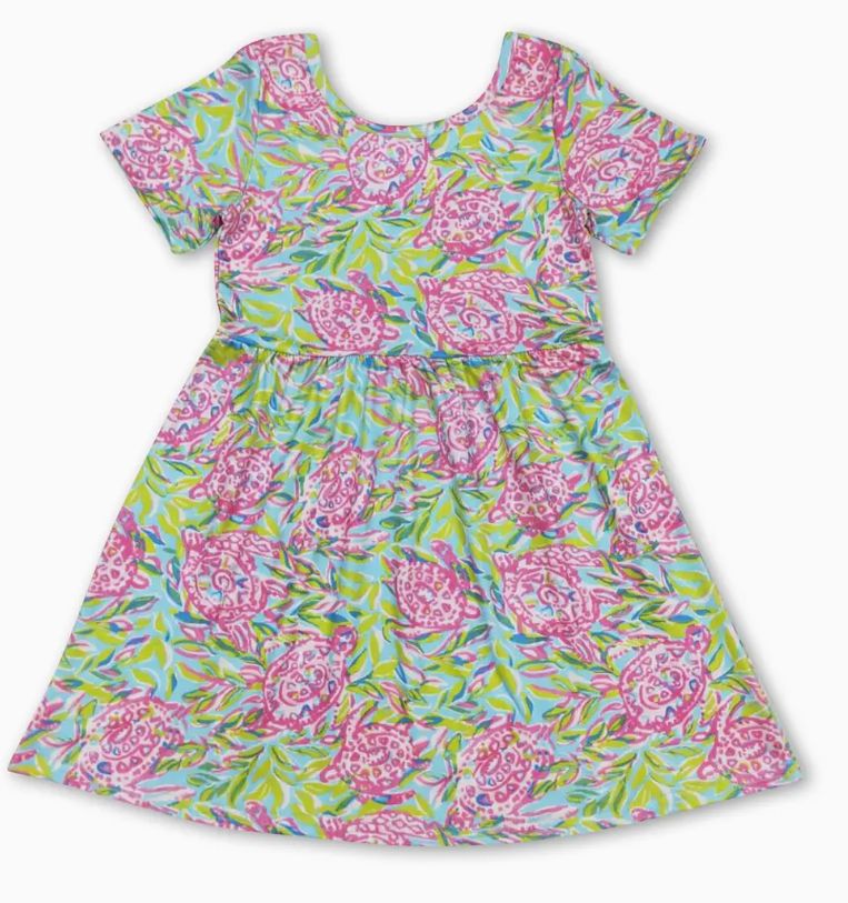 Watercolor Turtle Dress