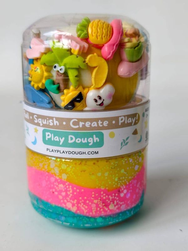Summer Play dough Jar
