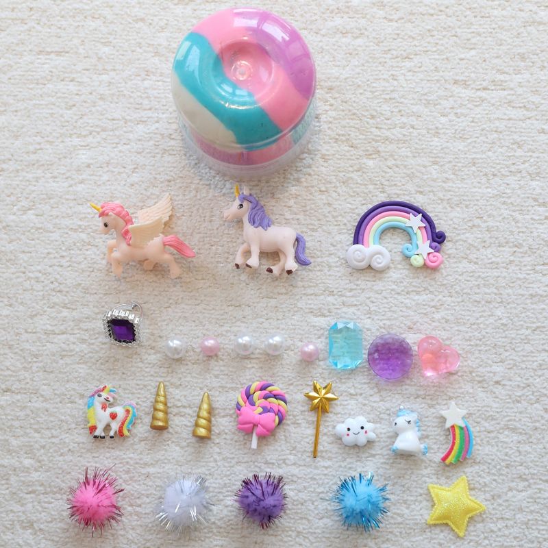 Unicorn   play dough Jar