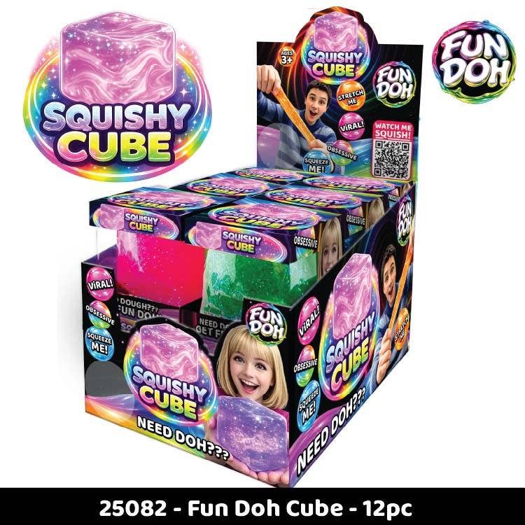 Fun Doh Squish &amp; Squeeze Sparkle Cube