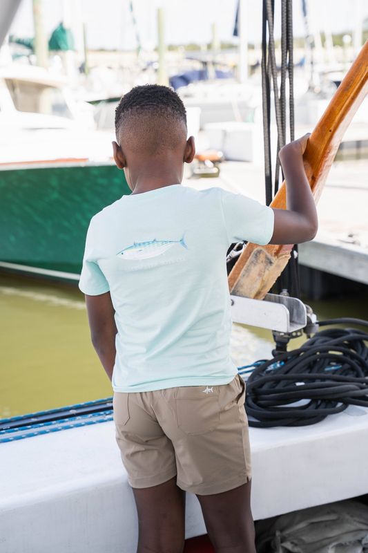 Atlantic Bonito Fish T-Shirt - Aqua