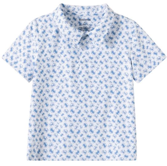 Kids Crabby Blues Polo