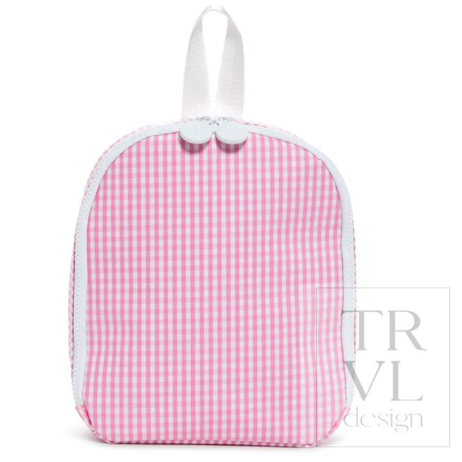TRVL Bring It Lunch Bag Pink Gingham