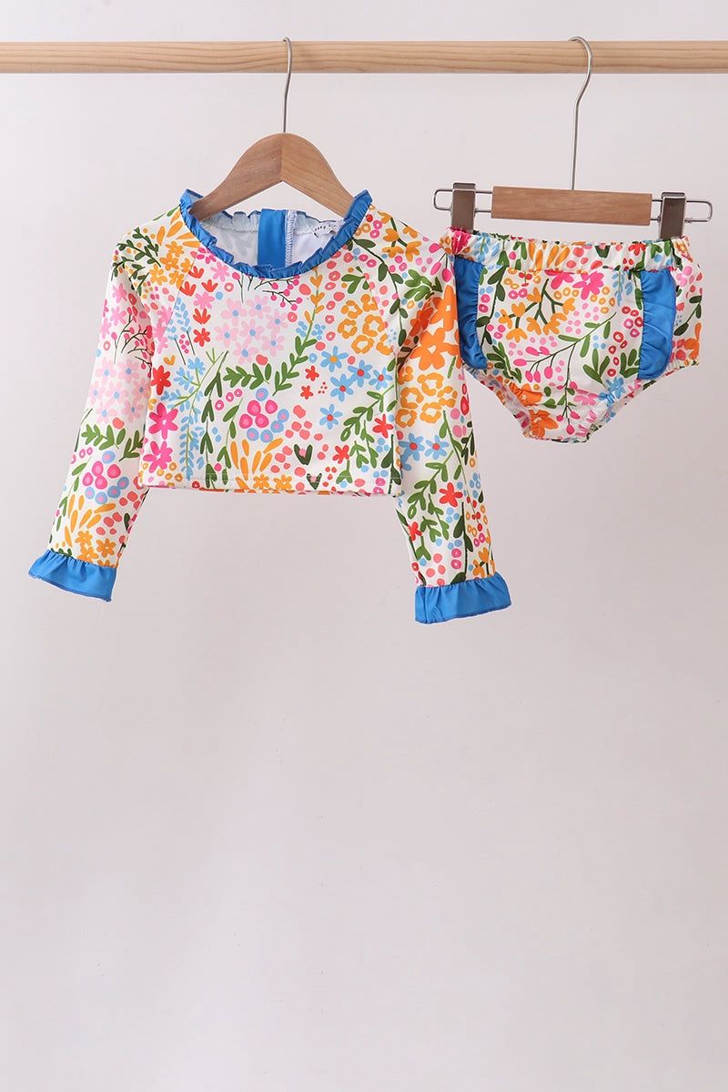 Summer Floral Rashguard Bikini