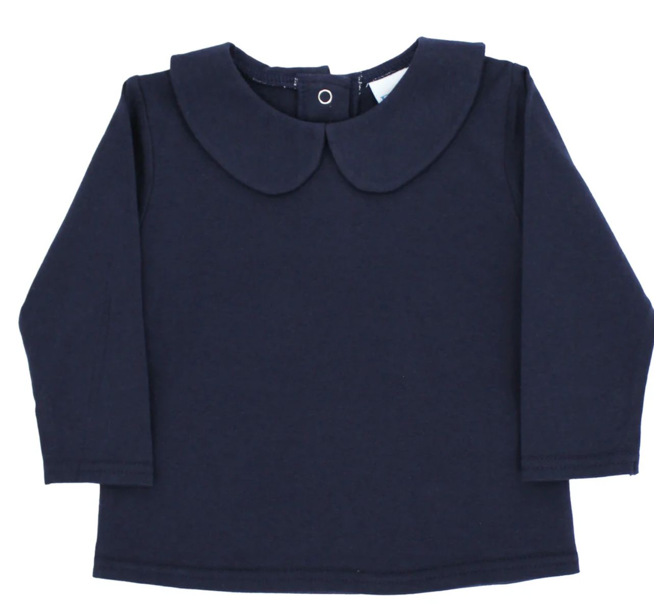 Navy Knit Peterpan LS Shirt