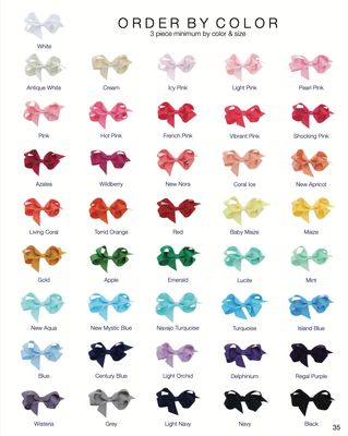 4 In. Island Blue Bow