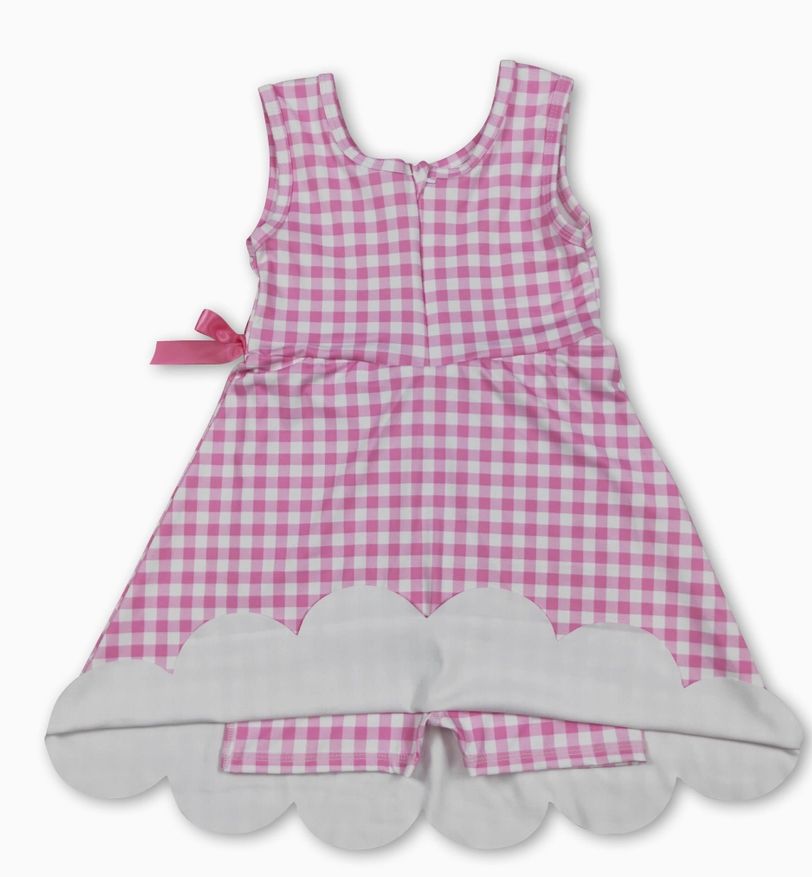 Pink Plaid Athletic Skort Dress