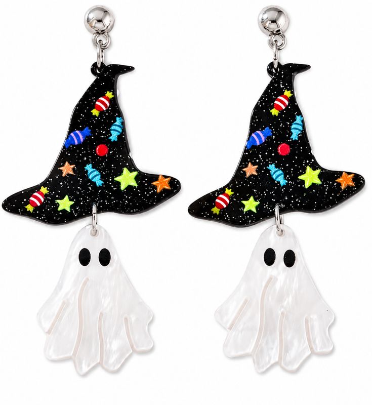Dangle Ghost Earrings