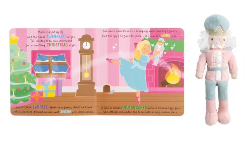 Christmas Nutcracker Plush with Book