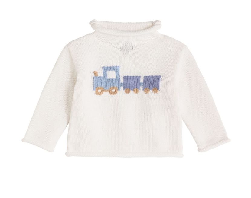 Baby Train Rollneck Sweater