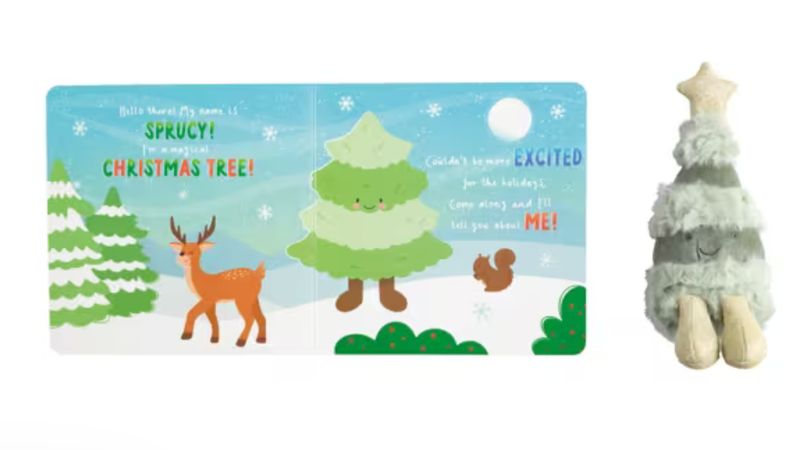 Christmas Tree Plush with Book