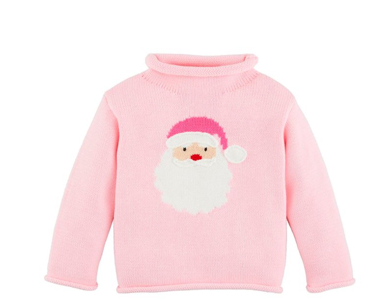 Pink Santa Rollneck Sweater