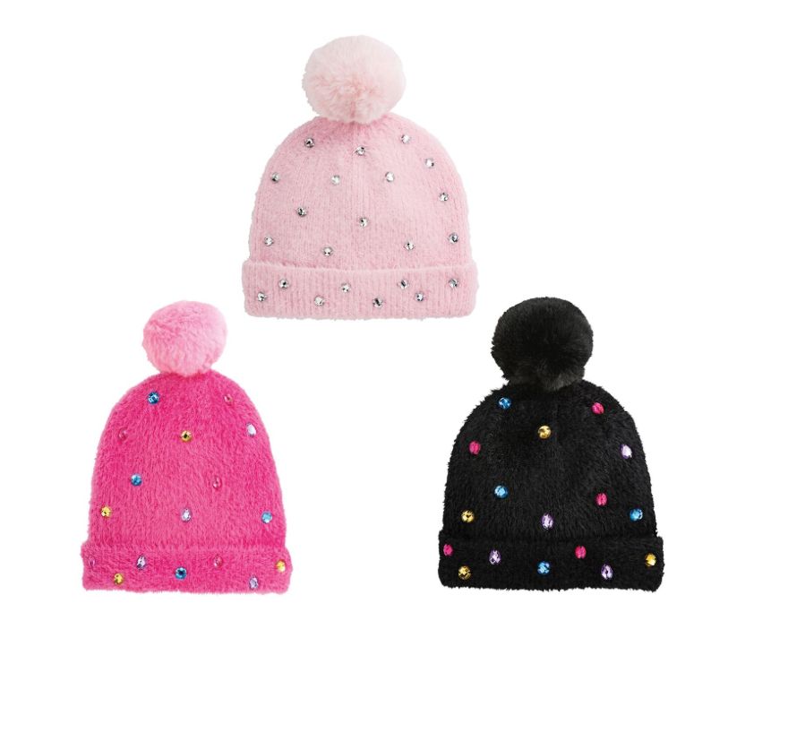 Glitzy Fuzzy Beanie