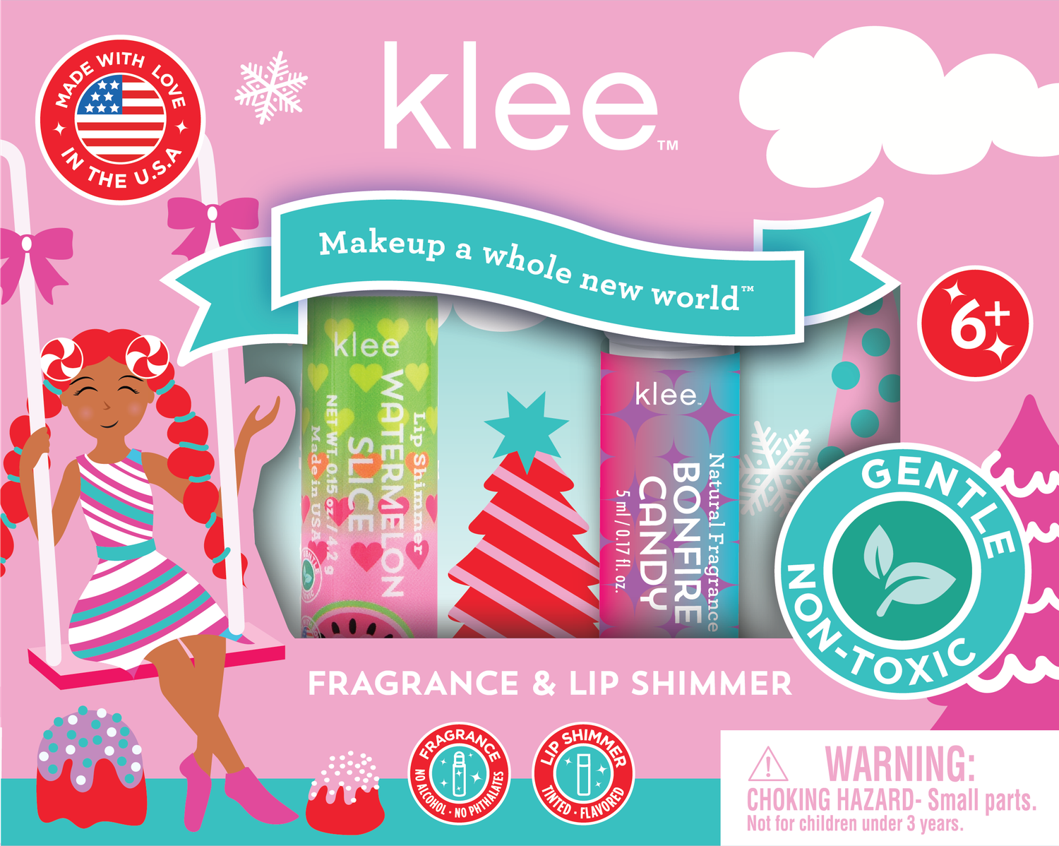 Bonfire Candy - Natural Fragrance Lip Shimmer Set