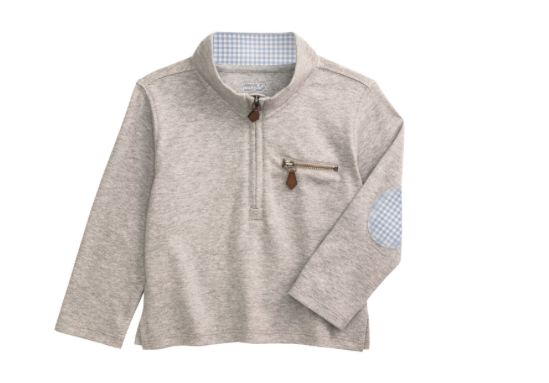 Grey Quarter Zip