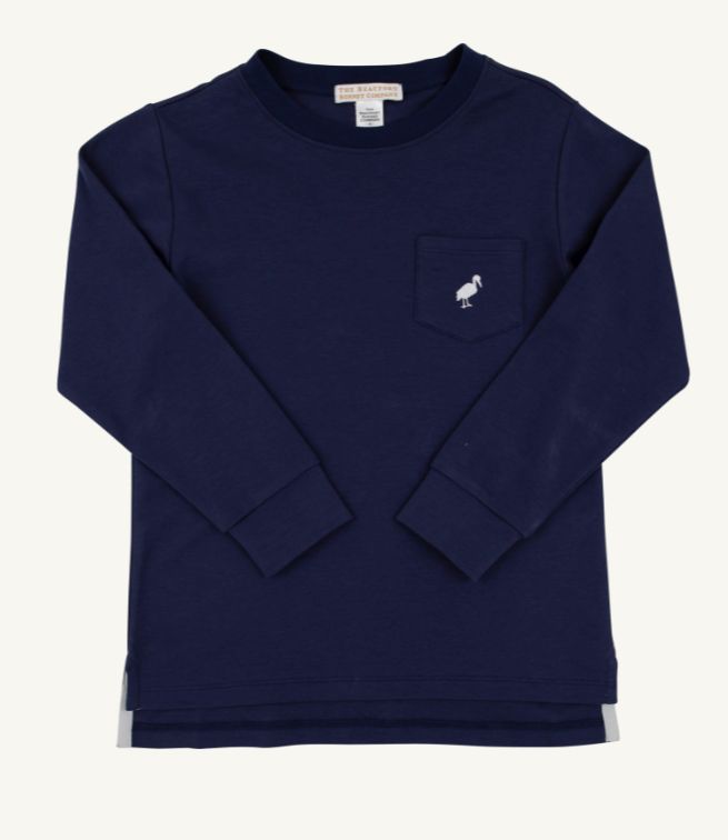 Carter Crewneck Long Sleeve- Nantucket Navy