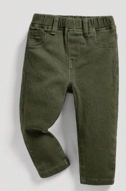 Green Straight Leg Denim