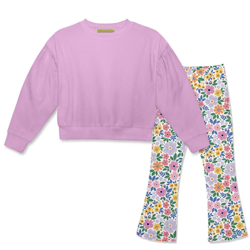 Floral Bouquet Flare Legging Set