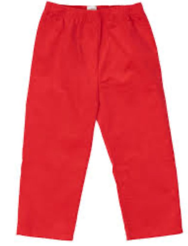 Classic Red Corduroy Pants