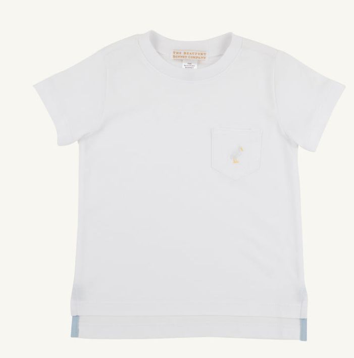 Carter Crewneck SS Worth Ave White