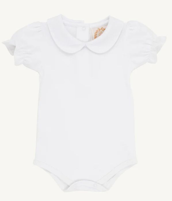 Maudes PP Pima Onesie- Worth Ave White