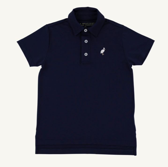 Prepletic Prim and Proper SS Polo- Nantucket Navy