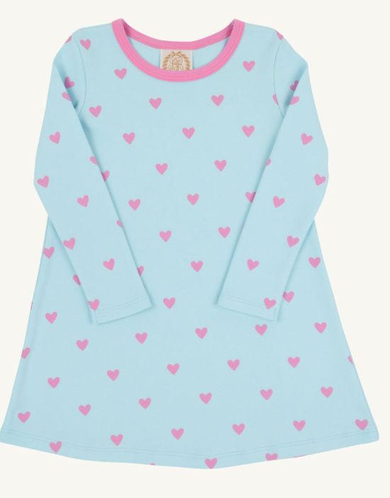 Long Sleeve Polly Play- Heavy Weight Heart Eyes