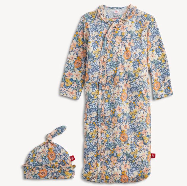 Flora Modal Gown &amp; Hat Set