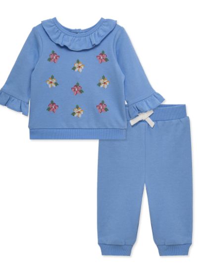 Cross Stitch Blue Sweatsuit