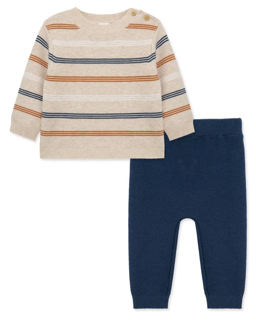 Fall Boys Stripe Sweater Set