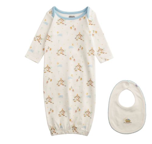 Nativity Gown &amp; Bib Set