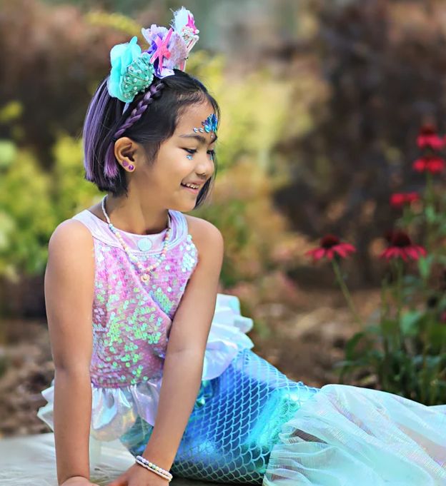 Misty Mermaid Dress Pink/Mint