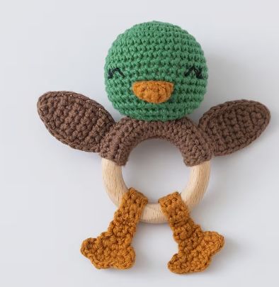 Crochet Duck Rattle